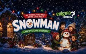 Save Our Snowman interactive activity at Enigma Rooms Doncaster