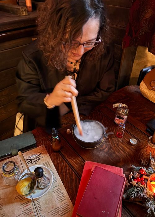 A cocktail making class in the Twisted Broom bar in Doncaster.